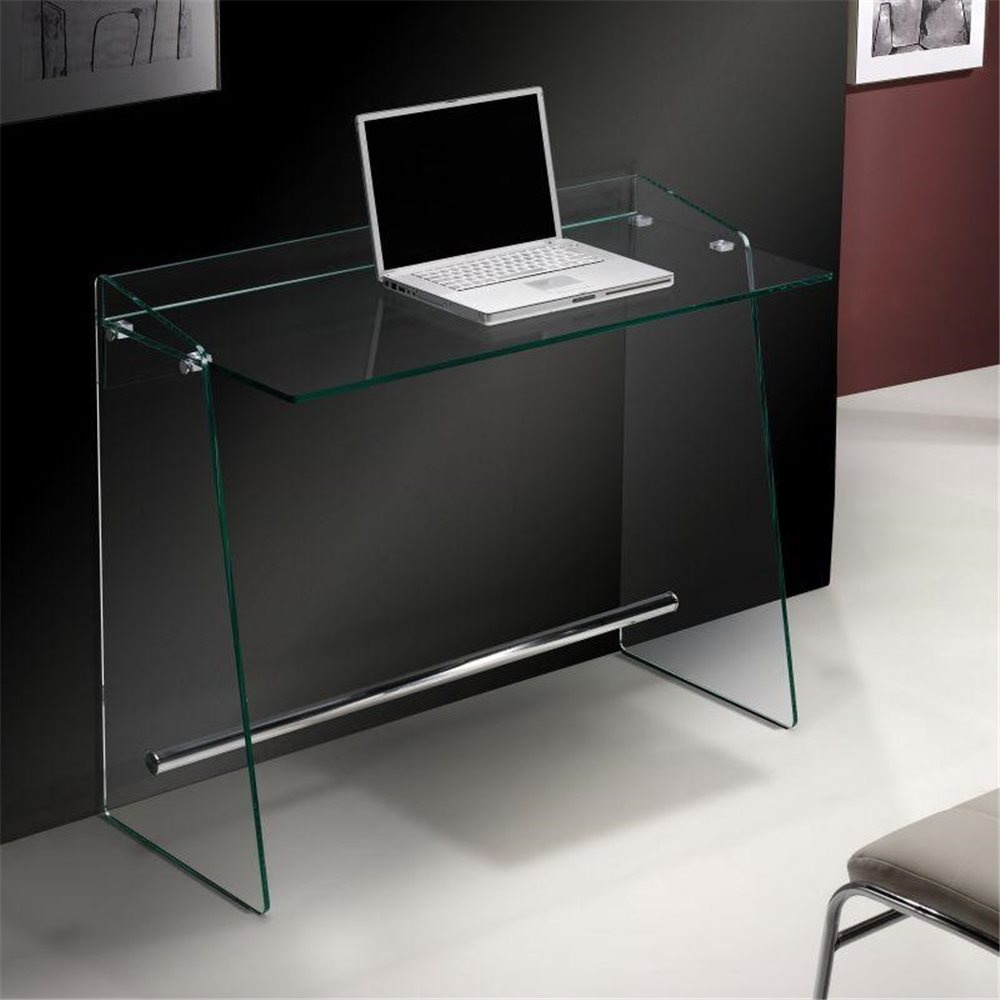 Bureau en verre trempé 100 cm