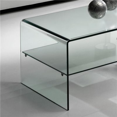 Mesa de centro Mini de cristal Cardinia 90 cm