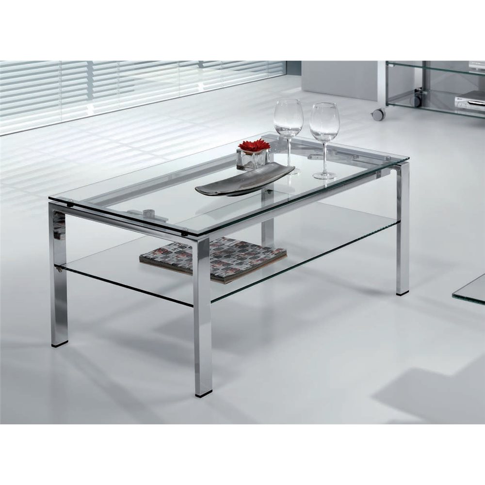 Glass coffee table Elevable (Lift table) Aremi