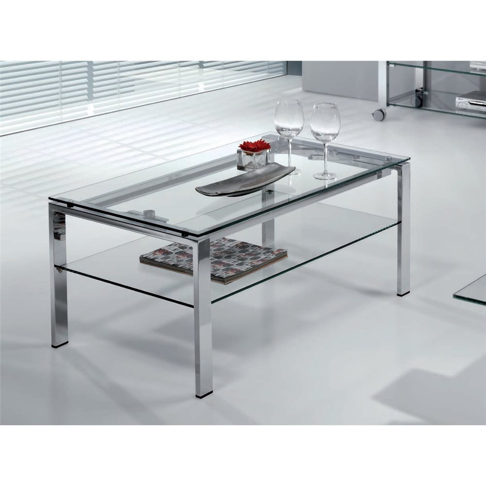 Mesa de centro de cristal Elevable Aremi