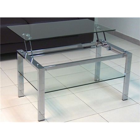 Tavolino in vetro Sollevabile (tabella Lift) Aremi
