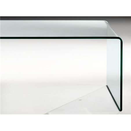 Mesa de centro com vidro curvo Garbis 110 cm