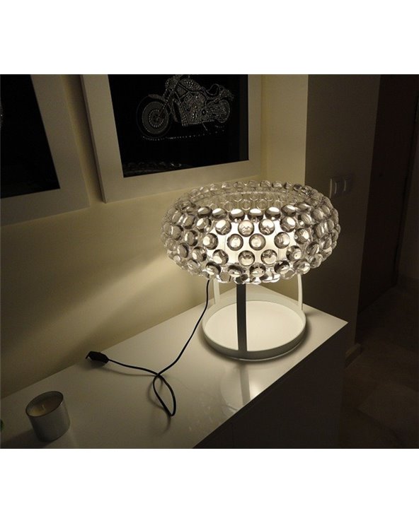 Lámpara de mesa ITALICA 50 transparente 50 cm