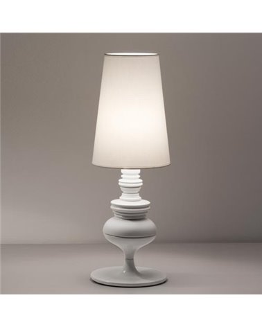 Lámpara de mesa LOUVRE blanca