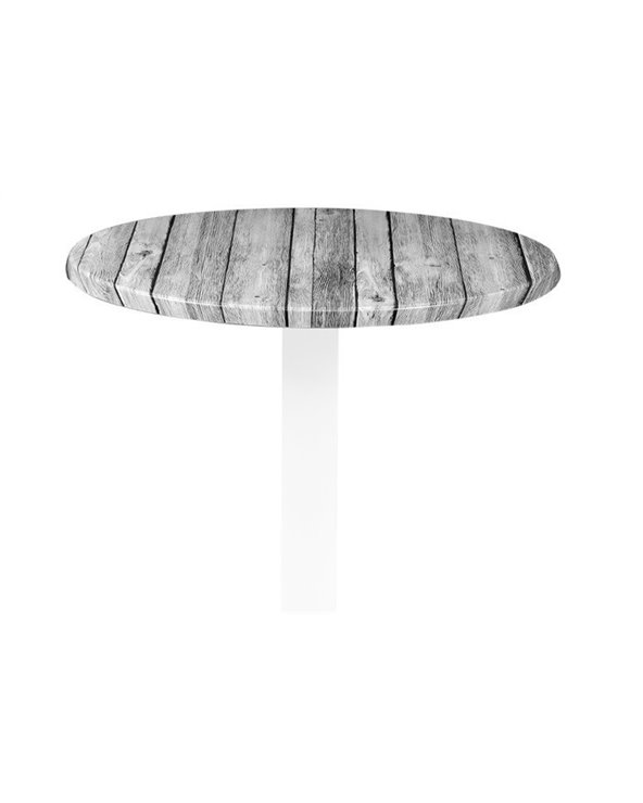 Tablero de mesa Werzalit Alemania, ANTIQUE WHITE 202, 70 cm de diámetro*