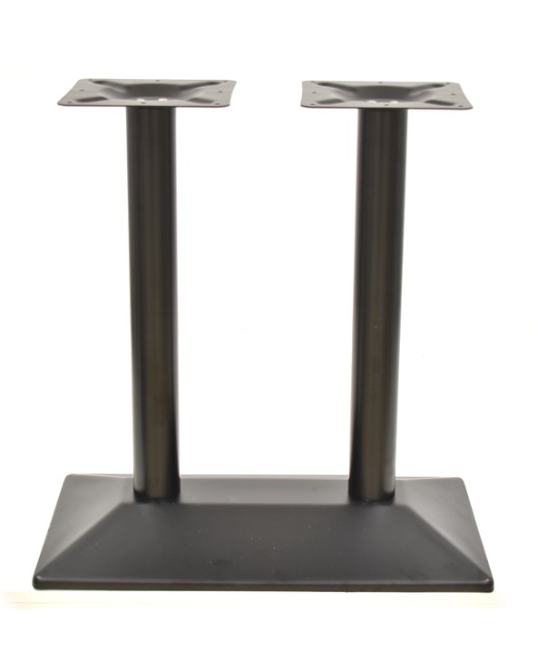 Set de 2 Bases de mesa SOHO, rectangular, negra, 70x40x72 cm