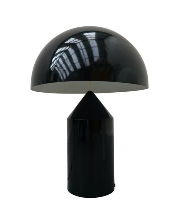 Lámpara de mesa negra MACAO, metal