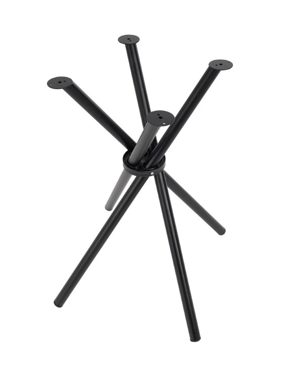Set de 2 Bases de mesa CLEO, metal, negro, 49x75 cm