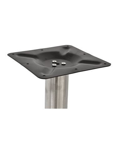 Base de mesa BENAMARA, acero inoxidable, base de acero de 8 mm. 45 cms de diámetro, altura 72 cms