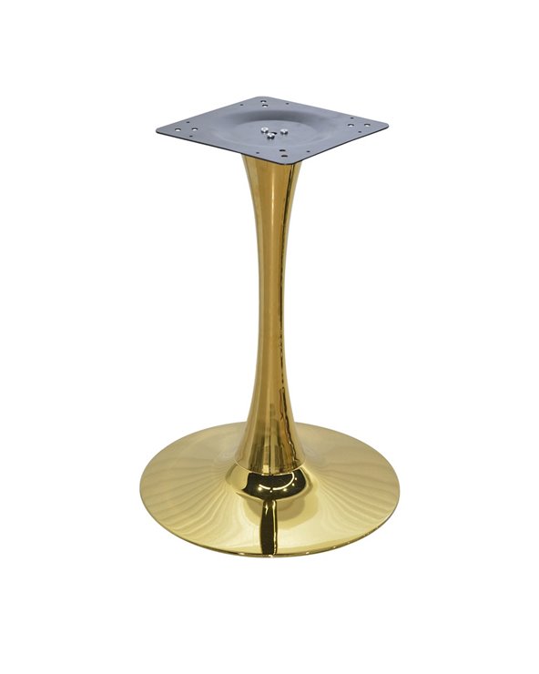 Set de Base de mesa TULIP (TO), acabado dorado, base de 50 cms de diámetro, altura 70 cms